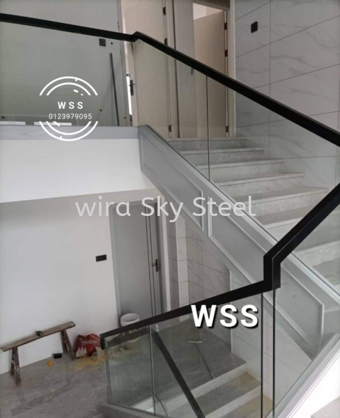 Glass Staircase Railing Stainless Steel Staircase Glass Staircase and Railing Staircase Railing Selangor, Malaysia, Kuala Lumpur (KL), Semenyih Supplier, Suppliers, Supply, Supplies | Wira Sky Steel Sdn Bhd