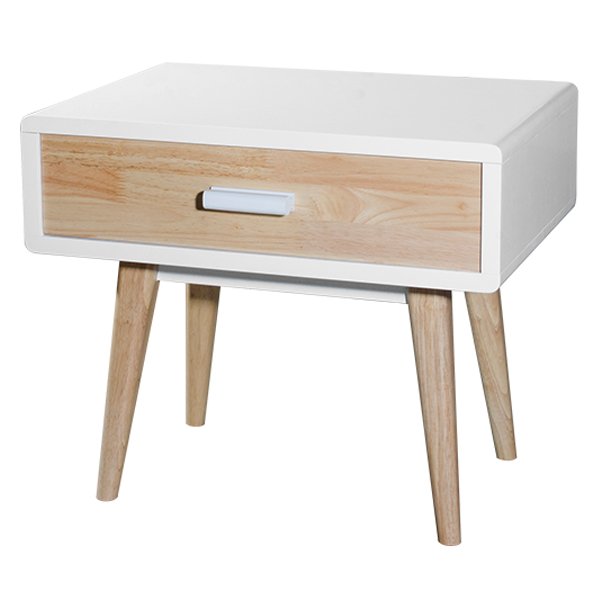 HOLLYWOOD Bed Side Table - White