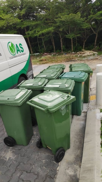 Green Garbage Bin 120L or 240L For Rental Bins For Rental Bins and Receptacles Johor Bahru (JB), Kedah, Malaysia Supplier, Wholesaler, Distributor, Dealer | AS CLEANING EQUIPMENT (M) SDN BHD