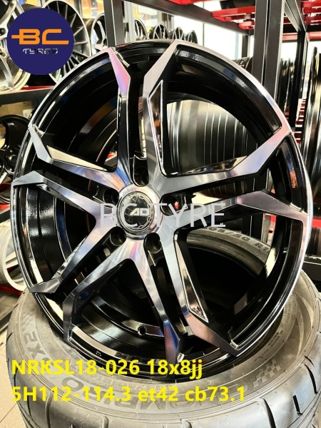 NRKSL18-026 18x8jj 5H112-114.3 et42 cb73.1 5H113 (112/114.3) 18 INCH SPORT RIM Johor Bahru (JB), Malaysia, Senai Supplier, Suppliers, Supply, Supplies | BC Tyre & Battery Services Sdn Bhd