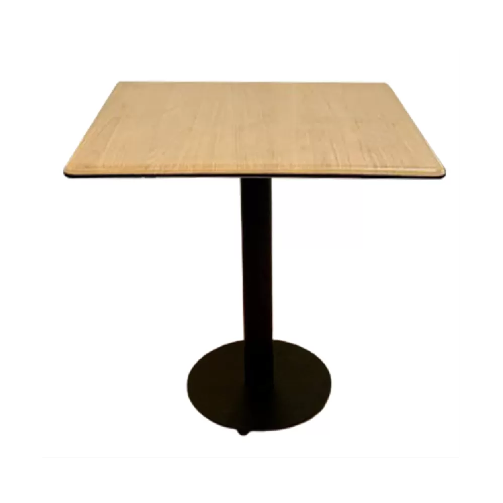 Moira Square Table (Black Round Leg) 70cm X 70cm