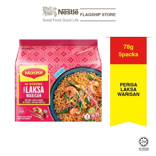 Maggi Mi Goreng Perisa Laksa Warisan 5x78g