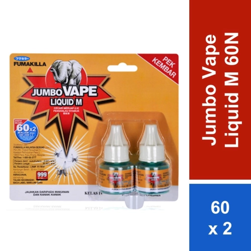 Fumakilla Jumbo Vape Liquid M T/P Refill 60N