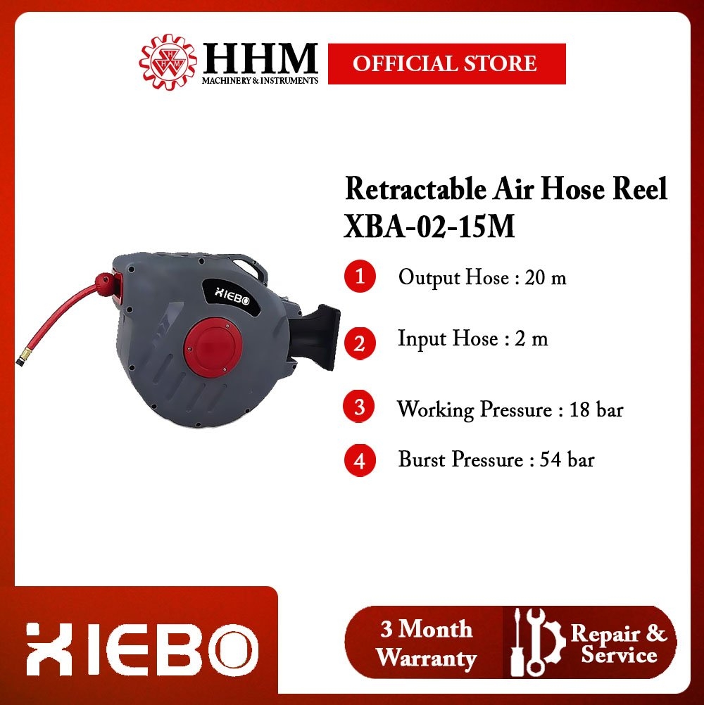 XIEBO Retractable Air Hose Reel (XBA-02-15M) Water Hose Reel Gardening  Tools Kuala Lumpur (KL)