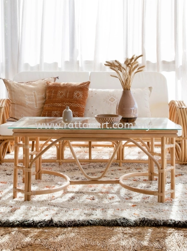 RATTAN COFFEE TABLE