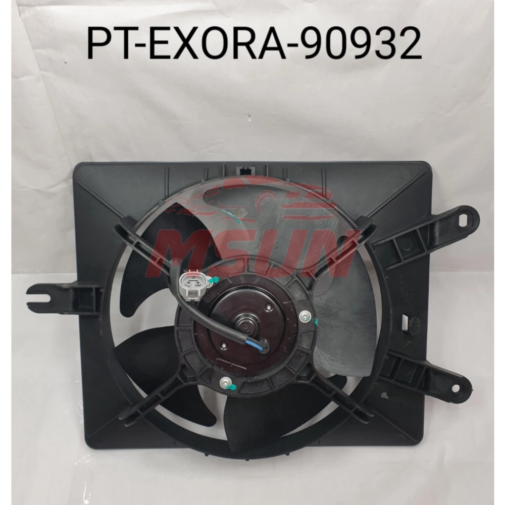 RADIATOR / AIR COND FAN MOTOR ASSEMBLY WITH BLADE / GUARD PROTON EXORA ...