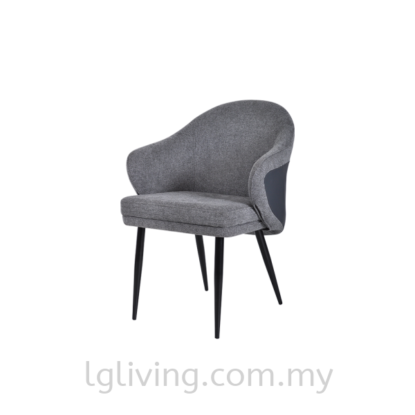 YOLAND-MODERN DINING CHAIR WITH CURVE ARMREST DINING CHAIR DINING ROOM Penang, Malaysia Supplier, Suppliers, Supply, Supplies | LG FURNISHING SDN. BHD.