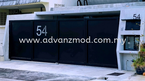 Main Gate With Mild Steel Lazer Cut Plate Design   Mild Steel Gate With Aluminium Panel  Selangor, Malaysia, Kuala Lumpur (KL), Puchong Supplier, Supply, Supplies, Retailer | Advanz Mod Trading