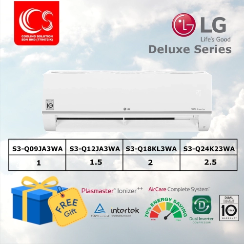 LG Dual Cool Deluxe Series S3-Q09JA3WA / S3-Q12JA3WA / S3-Q18KL3WA / S3-Q24K23WA