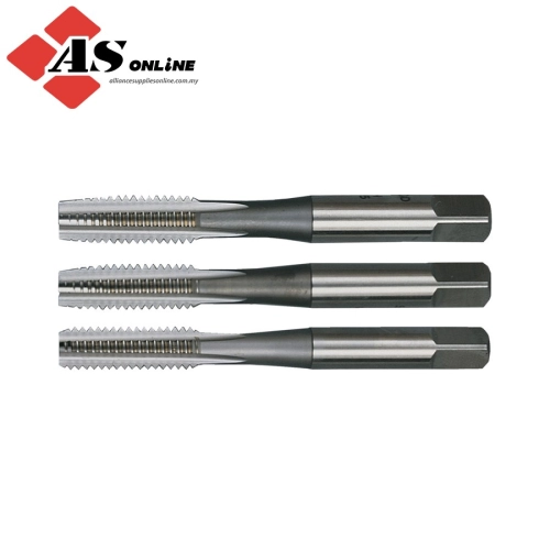 SHERWOOD Tap Set, 7/8in. x 9, UNC, High Speed Steel, Uncoated, Set of 3 / Model: SHR0850930D