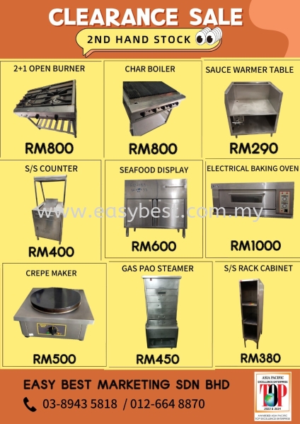 Second Hand Kitchen Equipments Used-Kitchen Equipments Seri Kembangan, Selangor, Kuala Lumpur (KL), Batu Caves, Malaysia Supplier, Supplies, Manufacturer, Design, Renovation | Easy Best Marketing Sdn Bhd