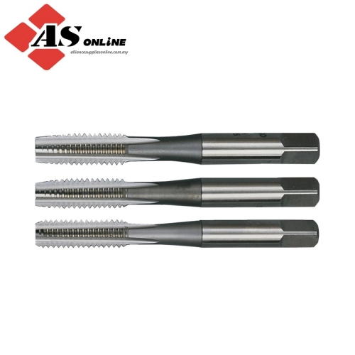 SHERWOOD Tap Set, 3/4in. x 10, BSW, High Speed Steel, Bright, Set of 3 / Model: SHR0851430D