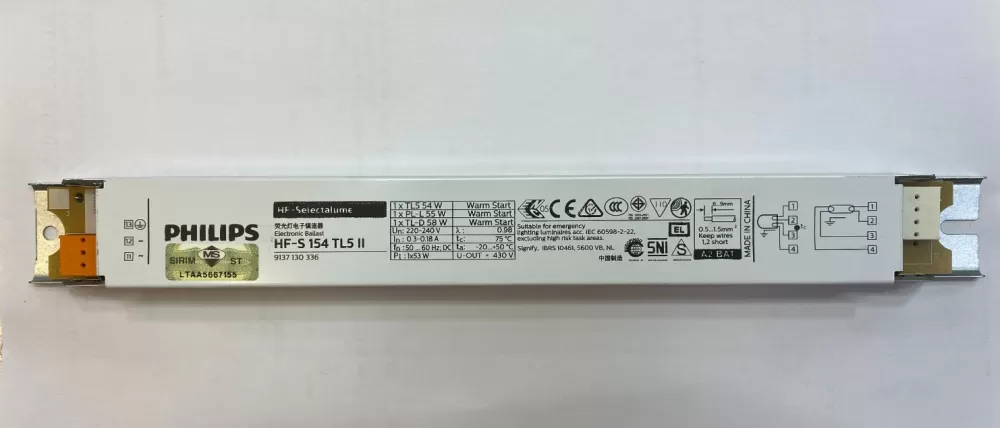  PHILIPS HFS 1x54 TL5 II 220-240V 50/60HZ ELECTRONIC BALLAST 913713033666