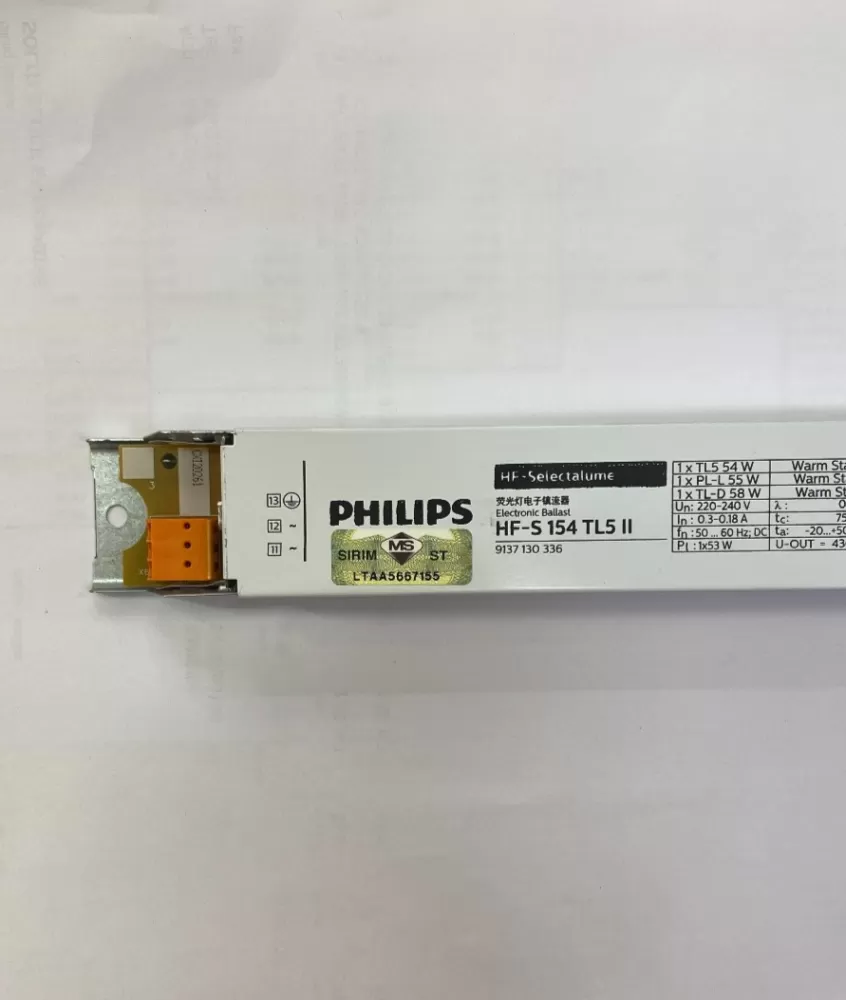  PHILIPS HFS 1x54 TL5 II 220-240V 50/60HZ ELECTRONIC BALLAST 913713033666