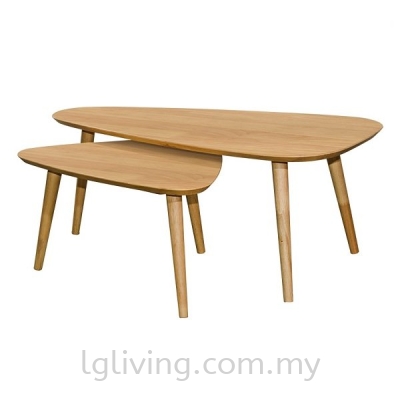 ARCHI Coffee Table + Side Table - Natural