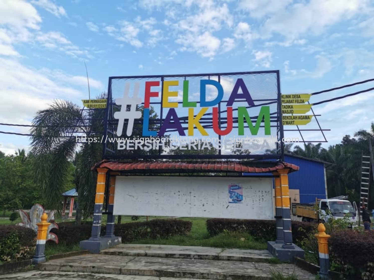 Felda Lakum 3D PVC Cut Out Lettering Logo Signaget Pahang