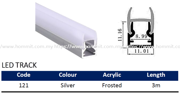 LED Track - Code 121 LED Track Selangor, Malaysia, Kuala Lumpur (KL), Klang Supplier, Suppliers, Supply, Supplies | HOMMIT HARDWARE TRADING SDN. BHD.