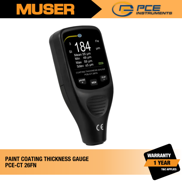 PCE-CT 26FN Paint Coating Thickness Gauge | PCE Instruments by Muser Thickness PCE Instruments Kuala Lumpur (KL), Malaysia, Selangor, Sunway Velocity Supplier, Suppliers, Supply, Supplies | Muser Apac Sdn Bhd