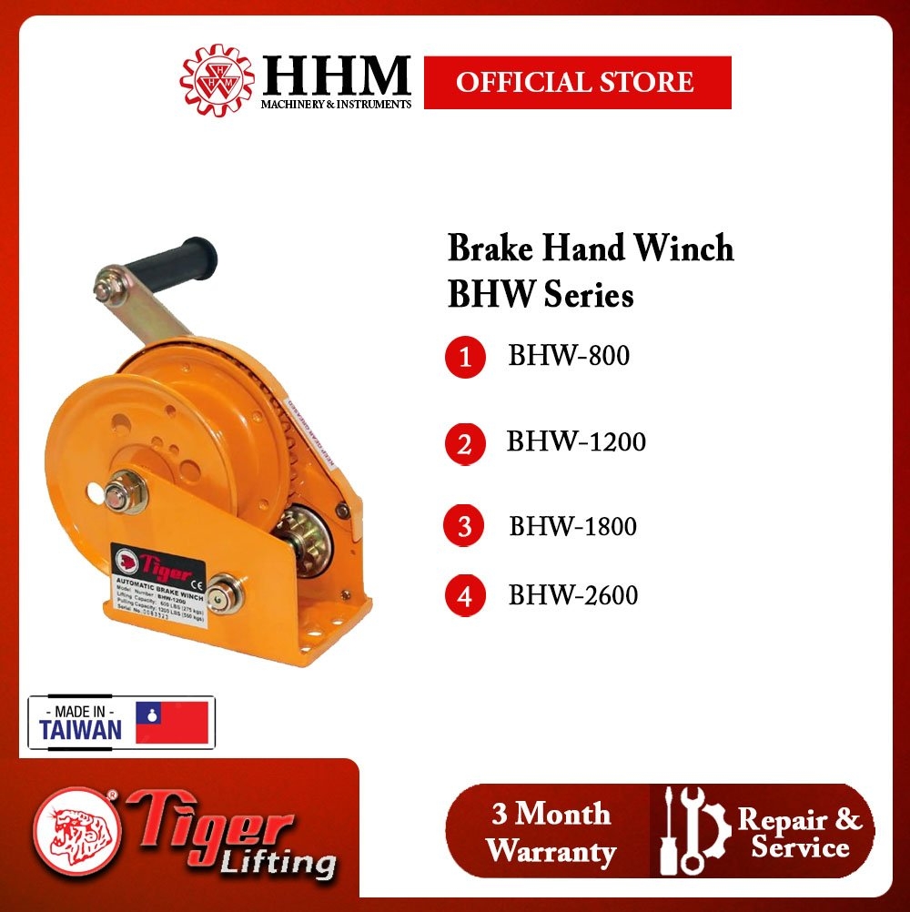 BHW Brake Hand Winch - Tiger Lifting