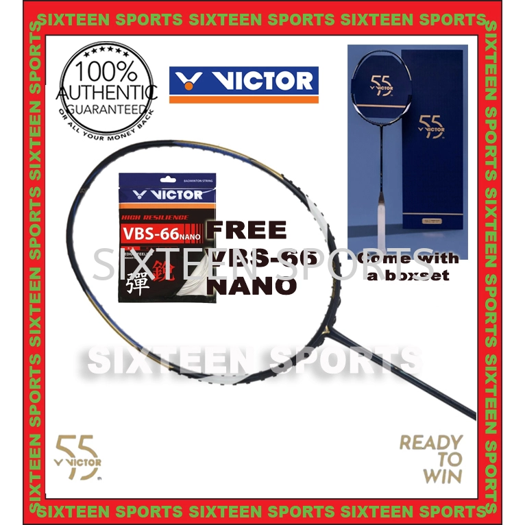 VICTOR 55th Brave sword 12 DLUX GB Badminton Racket BRS-12 DLUX GB Limited Gift Box VICTOR 55th Anniversary Collection