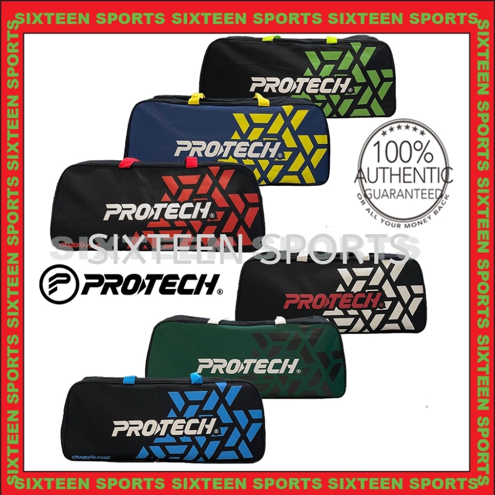 Protech Crazee 4 Plus (2 Zips Racket Bag) (Built In Thermal)