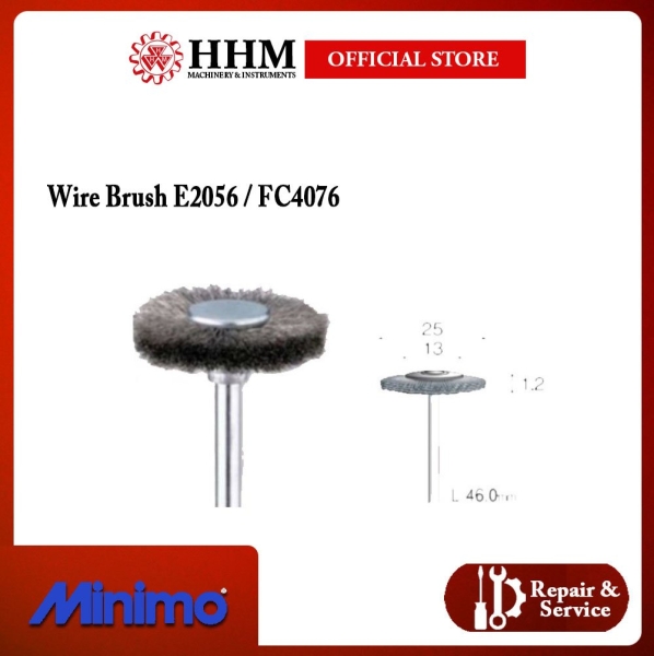 MINIMO Wire Brush E2056 / FC4076 Accessories (polishing/ grinding machine) Other Tools Kuala Lumpur (KL), Malaysia, Selangor, PJ Supplier, Suppliers, Supply, Supplies | HHM Machinery & Instruments Sdn Bhd