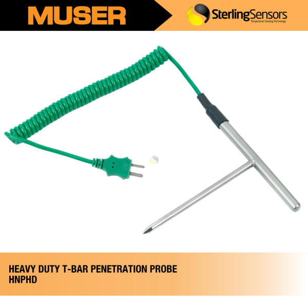 HNPHD Heavy Duty T-Bar Penetration Probe | Sterling Sensors by Muser Hand-held Thermocouple Thermocouple Sterling Sensors Kuala Lumpur (KL), Malaysia, Selangor, Sunway Velocity Supplier, Suppliers, Supply, Supplies | Muser Apac Sdn Bhd