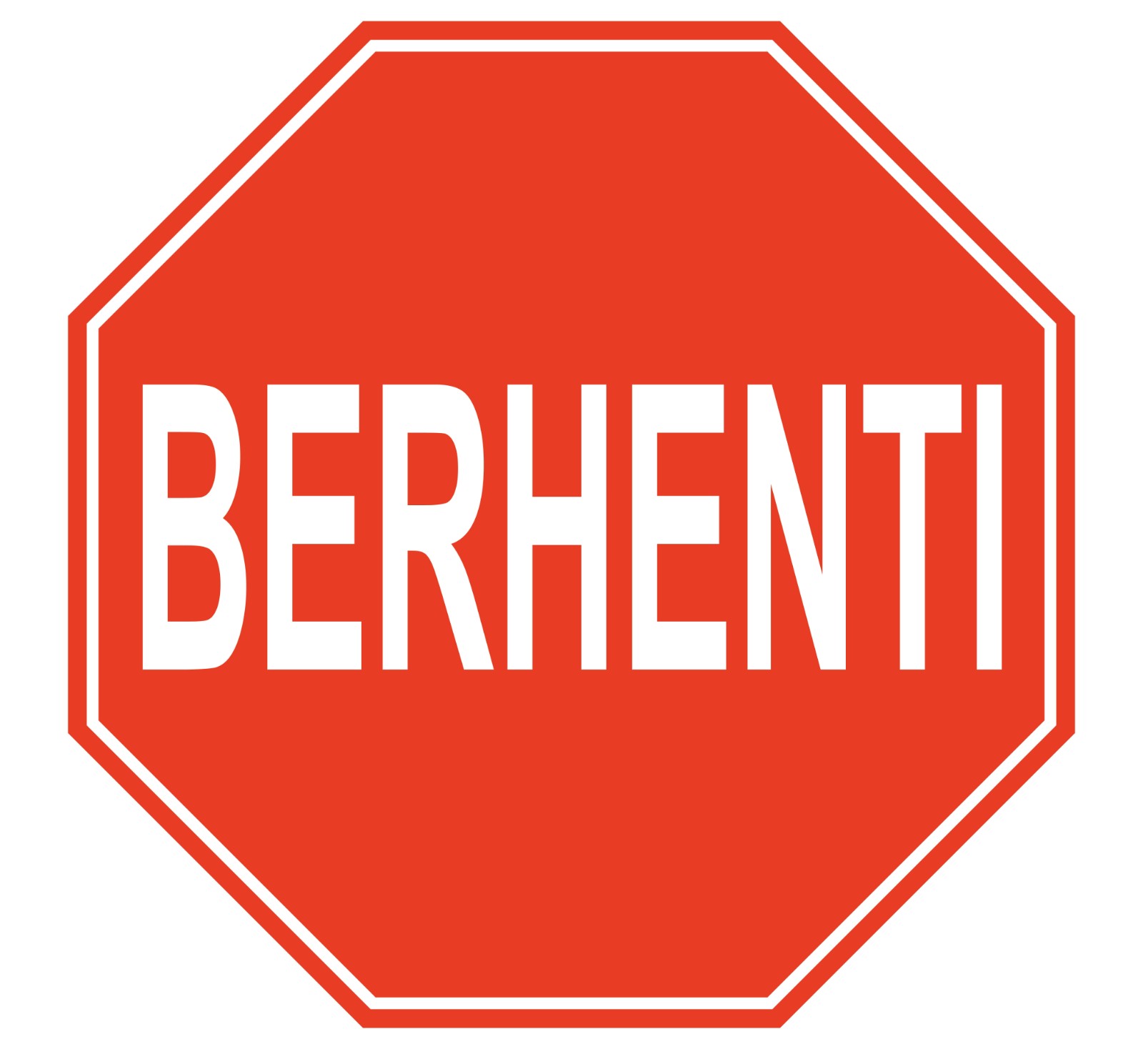 Papan Tanda BERHENTI (STOP Road Signage) Code AR0001