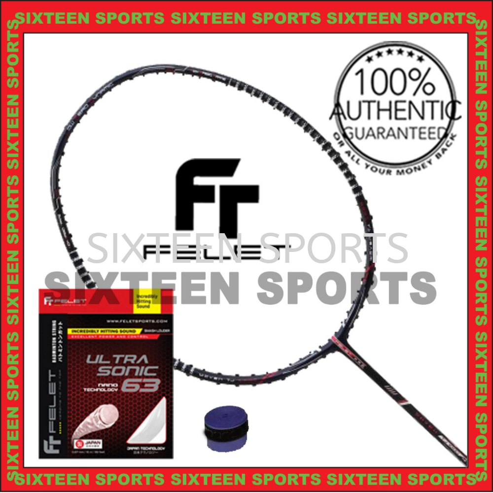 Felet Woven TJ1000 Pro Badminton Racket (C/W FELET STRING & OVERGRIP)