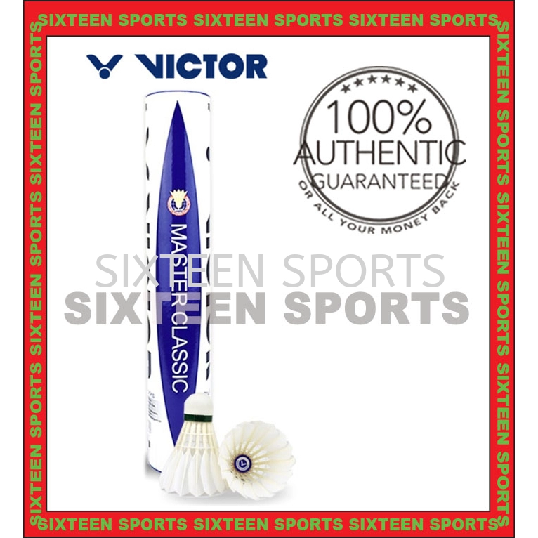Victor Master Classic Shuttlecocks - 12pcs in a tube