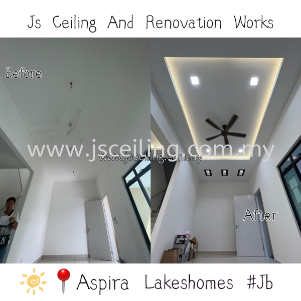 Cornices Ceiling Design #Aspira Lakehomes #Gelang Patah #Jb. #Living Hall Lightholder design #included Wiring #Led eyeball #Inner Light Led strip #Free On-site Quotations. #Free on-site Measurement  Cornice Ceiling Design #Aspira Lakehomes #Jb Johor Bahru (JB) Design, Supply, Supplier | JS Ceiling and Renovation Works