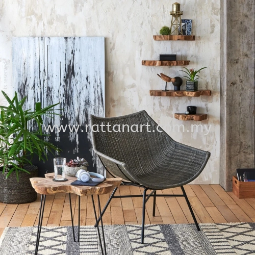 SYNTHETIC LOUNGE CHAIR ( INDOOR / OUTDOOR )