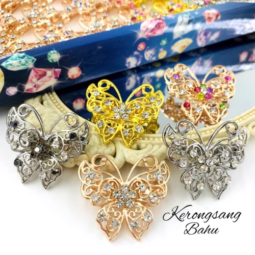 Elegant Brooch 2pcs FREE BOX Kerongsang Bahu Rama2Premium Brooch Shoulder Butterfly B3129