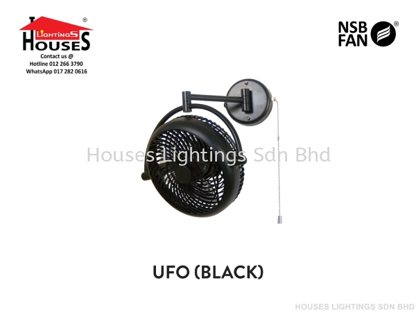 WALL - UFO - BK - NSB Wall Fan NSB Ceiling Fan Ceiling Fan Selangor, Malaysia, Kuala Lumpur (KL), Puchong Supplier, Suppliers, Supply, Supplies | Houses Lightings Sdn Bhd