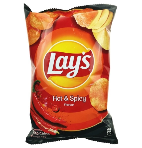 Lay's Hot & Spicy Flavour Potato Chips 50g