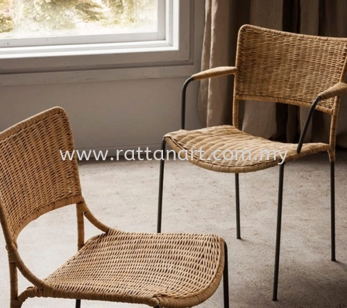 RATTAN DINING ARM CHAIR