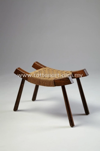 WOODEN STOOL WITH PAPERCORD