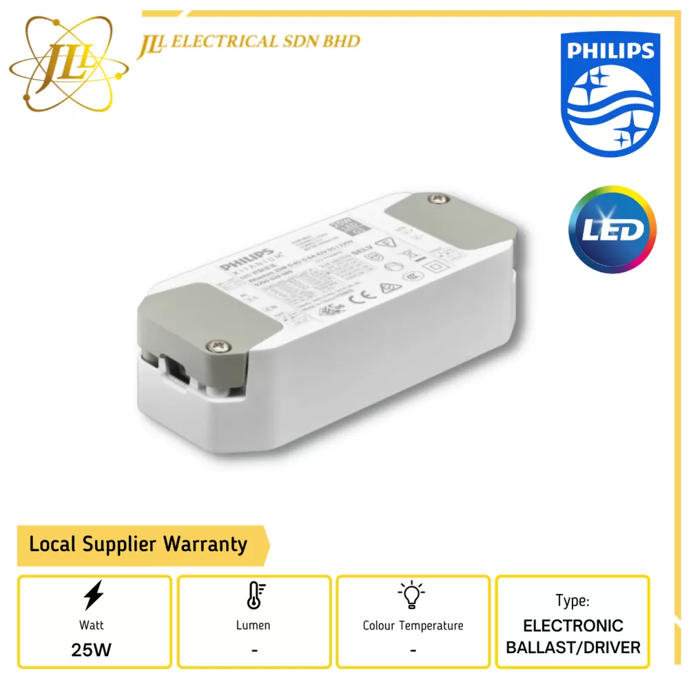 PHILIPS XITANIUM 25W 0.45-0.6A 42V DS I 230V LED ELECTRONIC BALLAST/DRIVER 929002808906