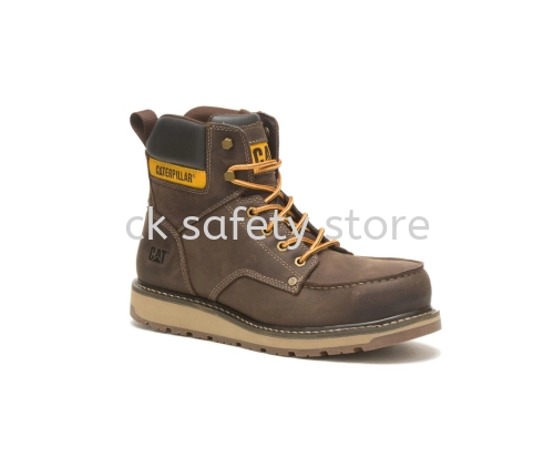 Caterpillar Men’s Calibrate Brown Leather CSA Steel Toe Work Boots P725462