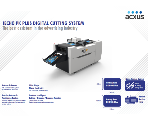 IECHO PK Plus Digital Cutting System Machine Flatbed Cutting Plotter Large Format Cutting Plotter Selangor, Malaysia, Kuala Lumpur (KL) Supplier | ACXUS SDN BHD
