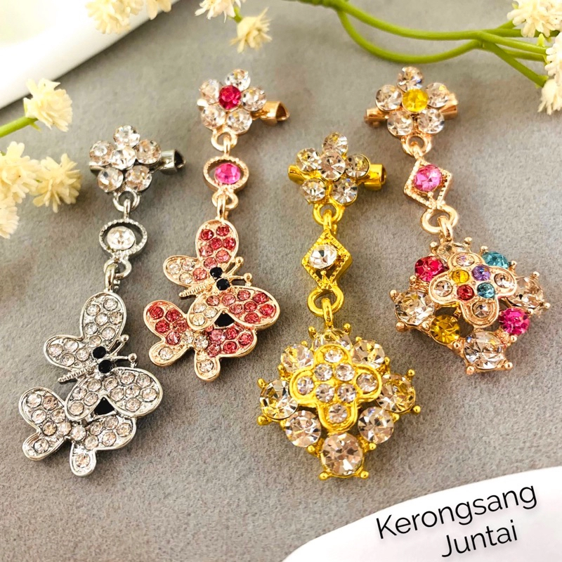 Elegant Brooch 1pc Kerongsang Juntai Pin Tudung Brooch Jurai Butterfly C2723