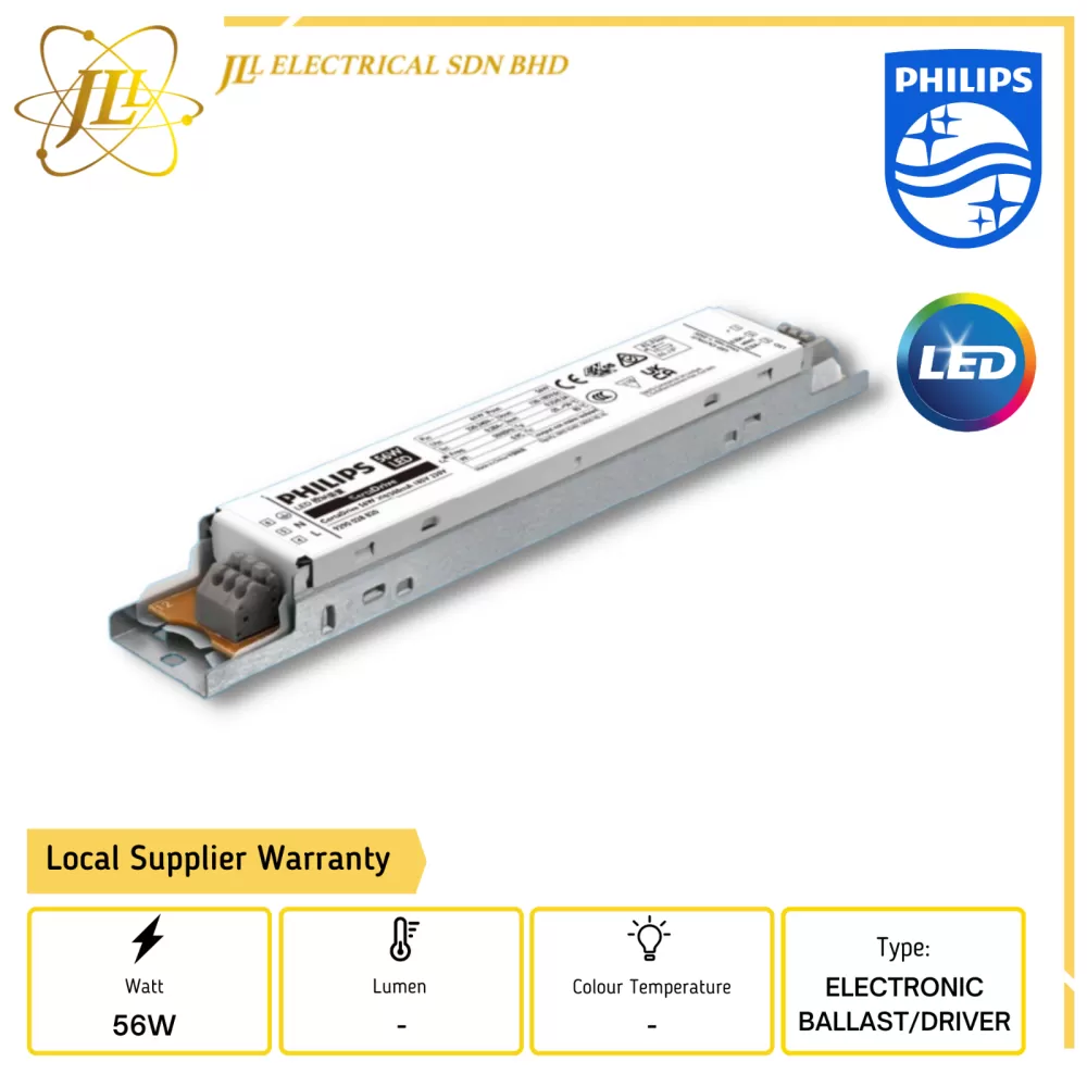 PHILIPS CERTADRIVE 56W 250/300MA 185V 230V LED ELECTRONIC BALLAST/DRIVER 9290028820