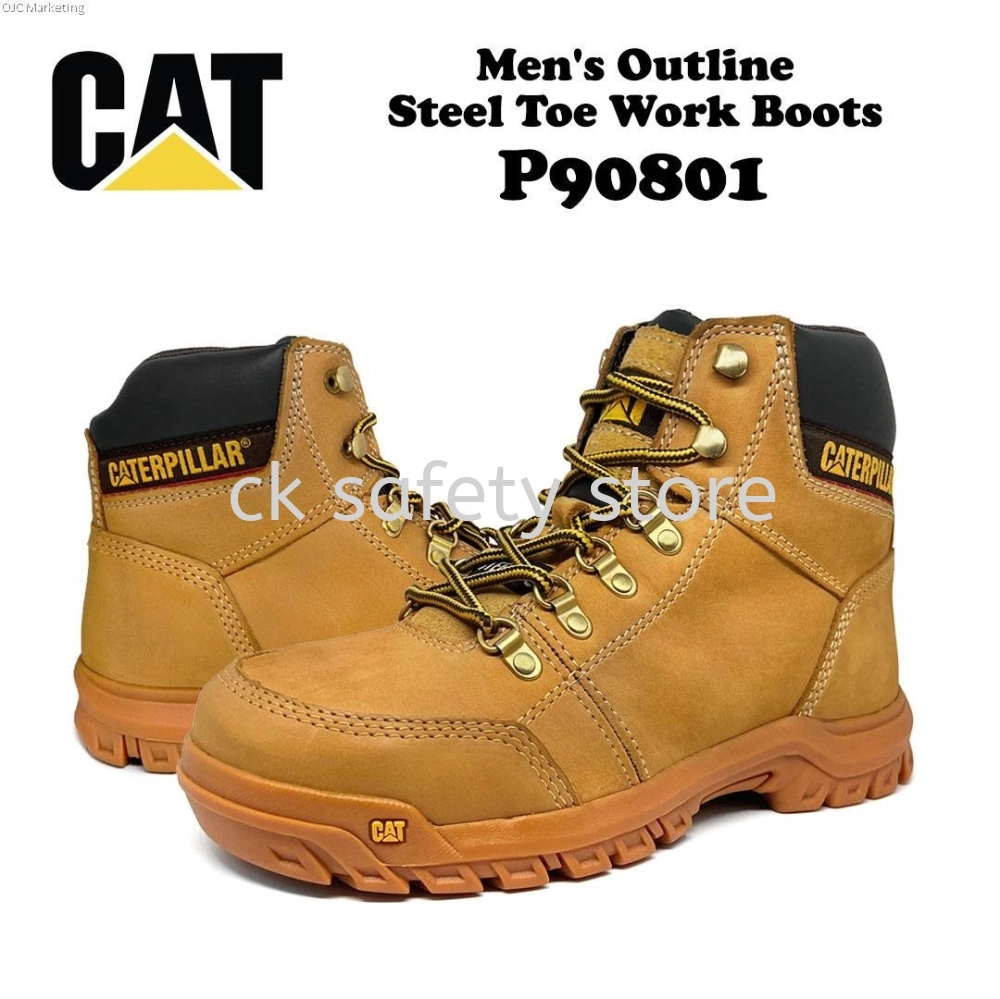 CATERPILLAR MEN'S OUTLINE STEEL TOE WORK BOOT P90801