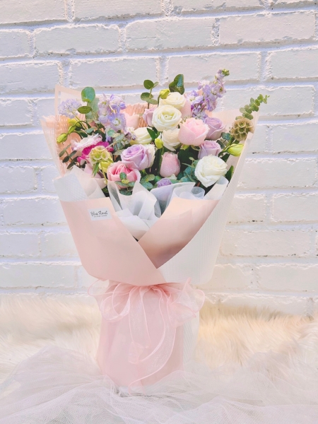 Honeyed Mixed flowers  Bouquets -Fresh Flowers  Melaka Retailer, Services | BLISS FLORIST