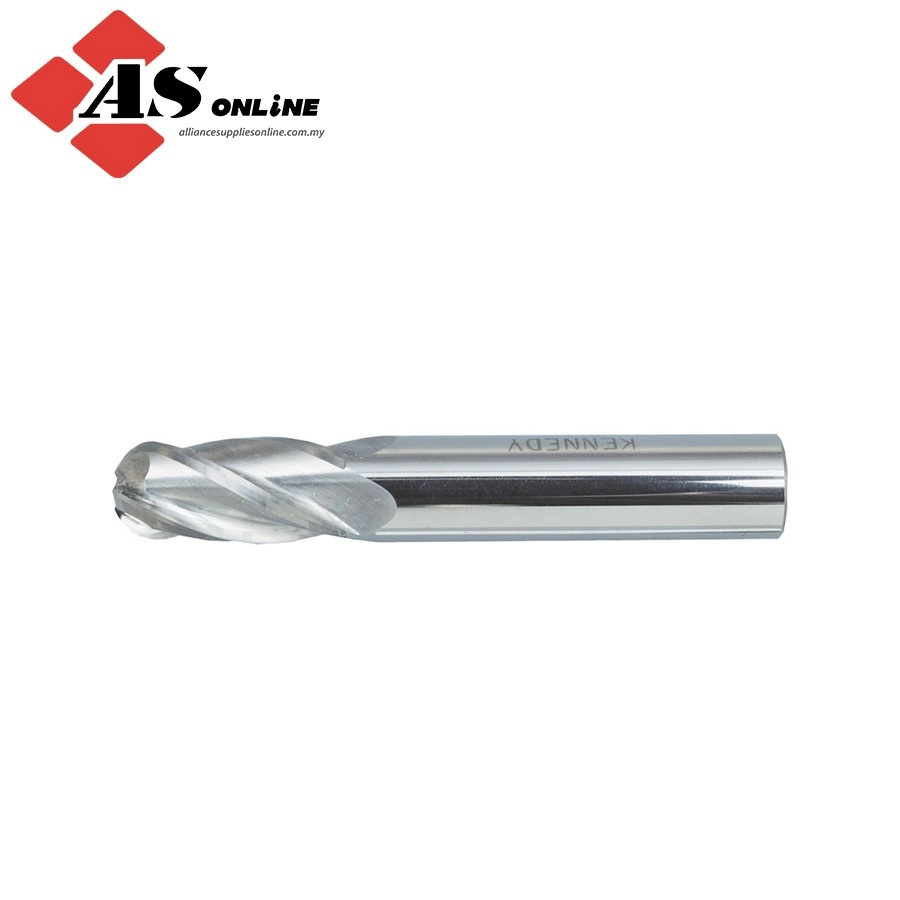 SHERWOOD Regular, Ball Nose End Mill, 4mm, 4 fl, Solid Carbide, Uncoated / Model: SHR1617080K