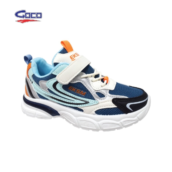 KID VELCRO LACE UP SPORT SHOE (GC 3301M-B) (MX.X) Kids Sport Shoes Kids Shoes Malaysia, Perak, Ipoh Supplier, Wholesaler, Retailer, Supplies | SYARIKAT PERNIAGAAN SOOI SENG SDN BHD