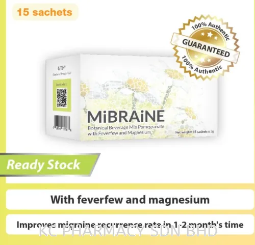 Strestonic Mibraine Botanical Sachets With Feverfew & Magnesium 3g x 15s (For Migraine) [EXP:7/1/24]