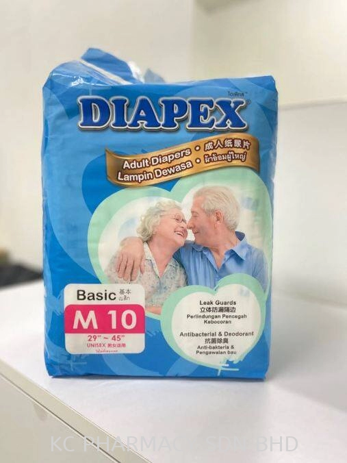DIAPEX Adult Diapers - M(10 Packs) [CLEARANCE STOCK] LIFESTYLE Kedah,  Malaysia, Alor Setar Supplier, Suppliers, Supply, Supplies | KC Pharmacy  Sdn Bhd