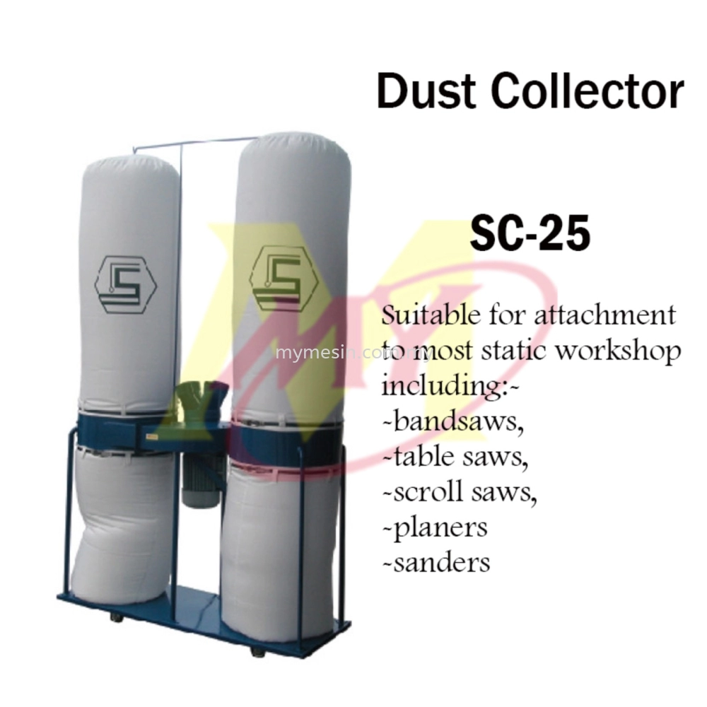 Spraycon SC25 Double Bag Dust Collector 5.5Hp [Code: 4716] Selangor,  Malaysia, Kuala Lumpur (KL), Shah Alam Supply, Suppliers, Supplier,  Distributor | Mymesin Machinery & Hardware Sdn Bhd