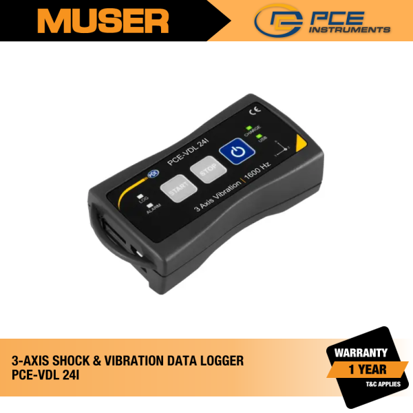PCE-VDL 24I 3-Axis Shock and Vibration Data Logger | PCE Instruments by Muser Vibration PCE Instruments Kuala Lumpur (KL), Malaysia, Selangor, Sunway Velocity Supplier, Suppliers, Supply, Supplies | Muser Apac Sdn Bhd